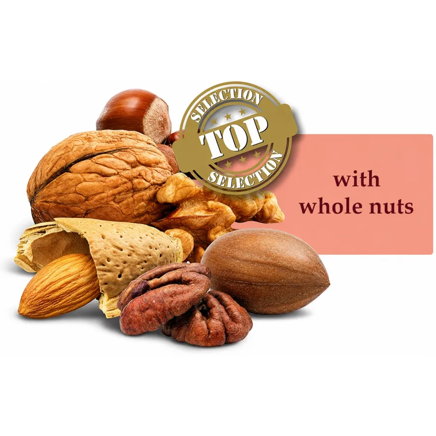 Додатковий корм для великих папуг Versele-Laga Prestige Premium Exotic Nuts ласощі з цілими горіхами 750 г