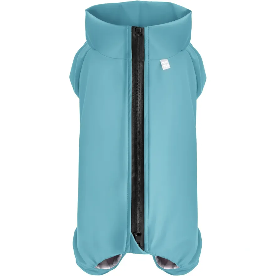 Дощовик для собак WAUDOG Clothes водонепроникний XS25 блакитний