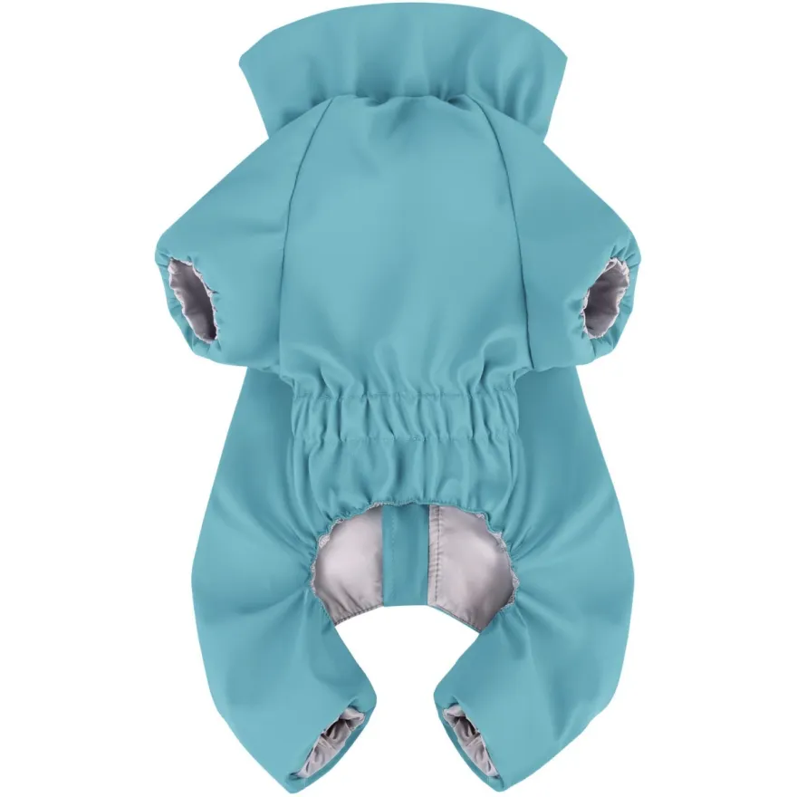 Дощовик для собак WAUDOG Clothes водонепроникний XS25 блакитний