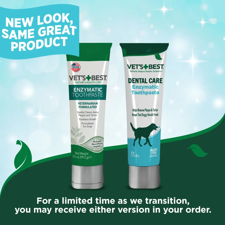 Ензимна зубна паста-гель VET`S BEST Dental Gel Toothpaste для догляду за зубами і ротовою порожиною собак 103 мл