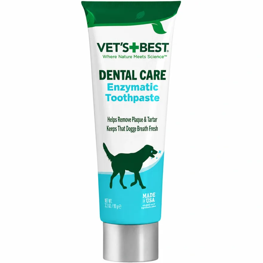 Ензимна зубна паста-гель VET`S BEST Dental Gel Toothpaste для догляду за зубами і ротовою порожиною собак 103 мл