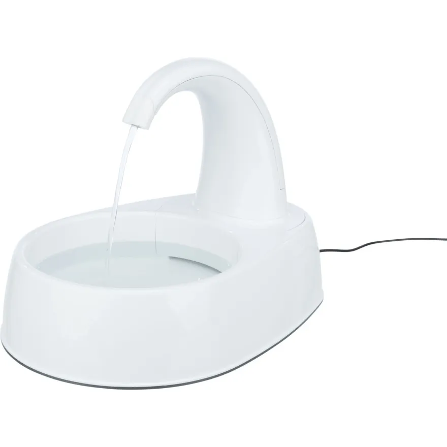 Фонтан для пиття Trixie Curved Stream білий 25*24,5*35 см / 2,5 л