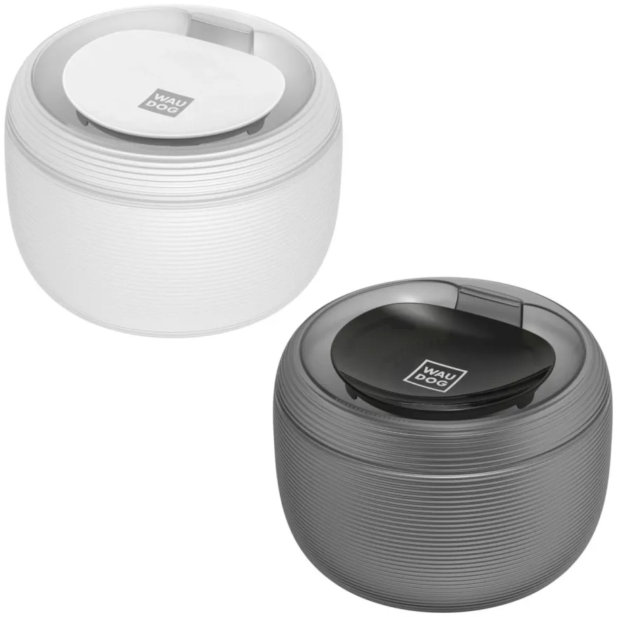 Фонтан для пиття WAUDOG Device білий з підсвіткою 21*15 см / 2,5 л
