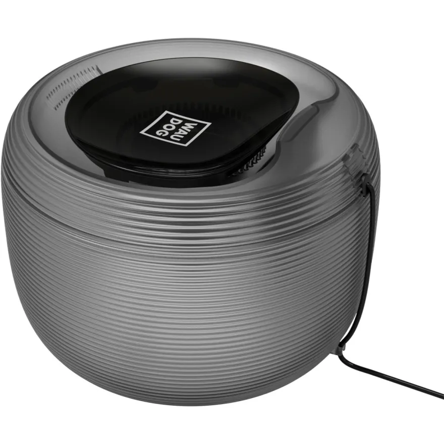 Фонтан для пиття WAUDOG Device чорний з підсвіткою 21*15 см / 2,5 л