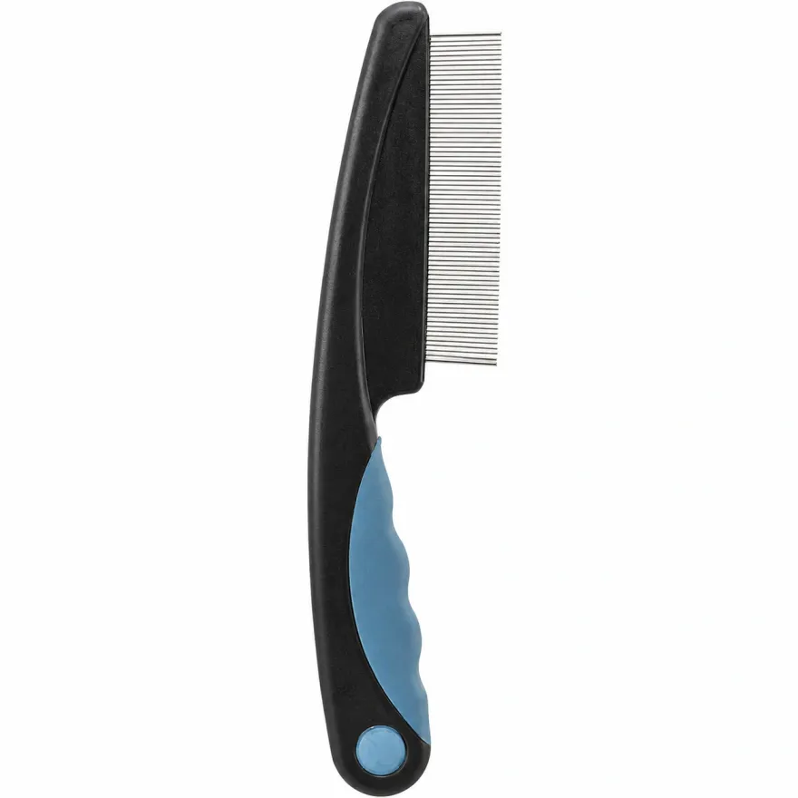 Гребінець Trixie Flea and Dust Comb для виявлення бліх та вошей, односторонній густий зуб 13 мм * 15 см