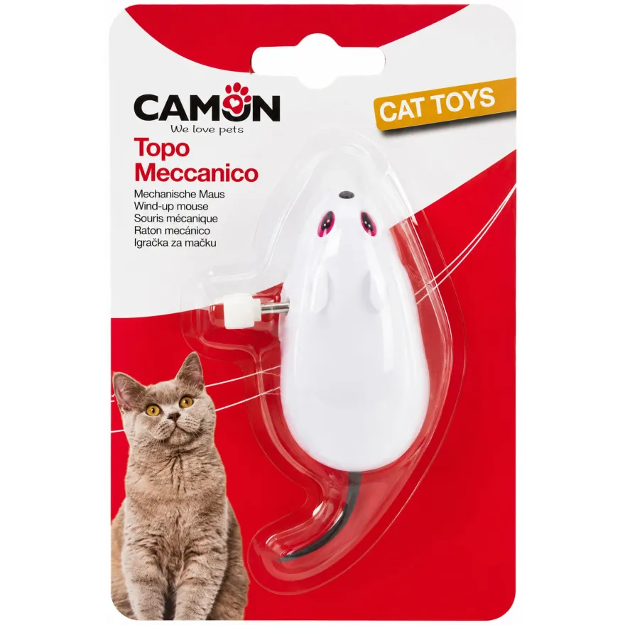 Іграшка для котів Camon Миша механічна 7 см Іграшка для котів Camon Миша механічна 7 см