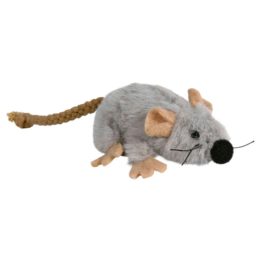 Іграшка для котів Trixie Mouse Миша плюшева сіра 7 см
