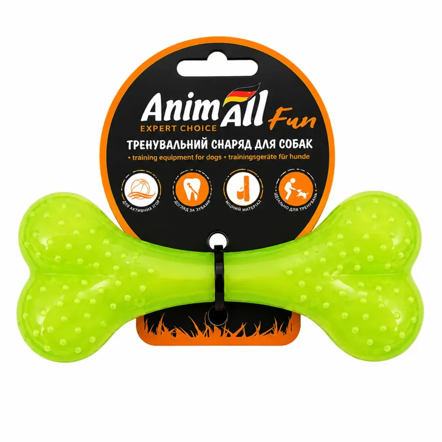 Іграшка для собак AnimAll Fun Кістка жовта 12 см