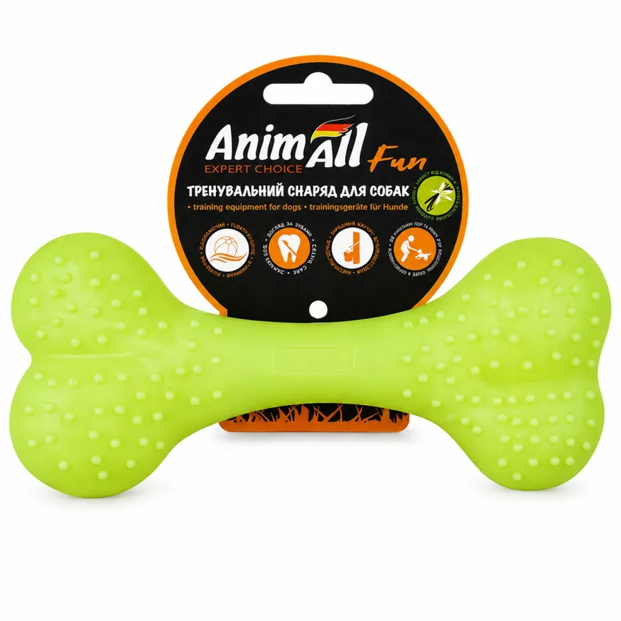 Іграшка для собак AnimAll Fun Кістка жовта 15 см
