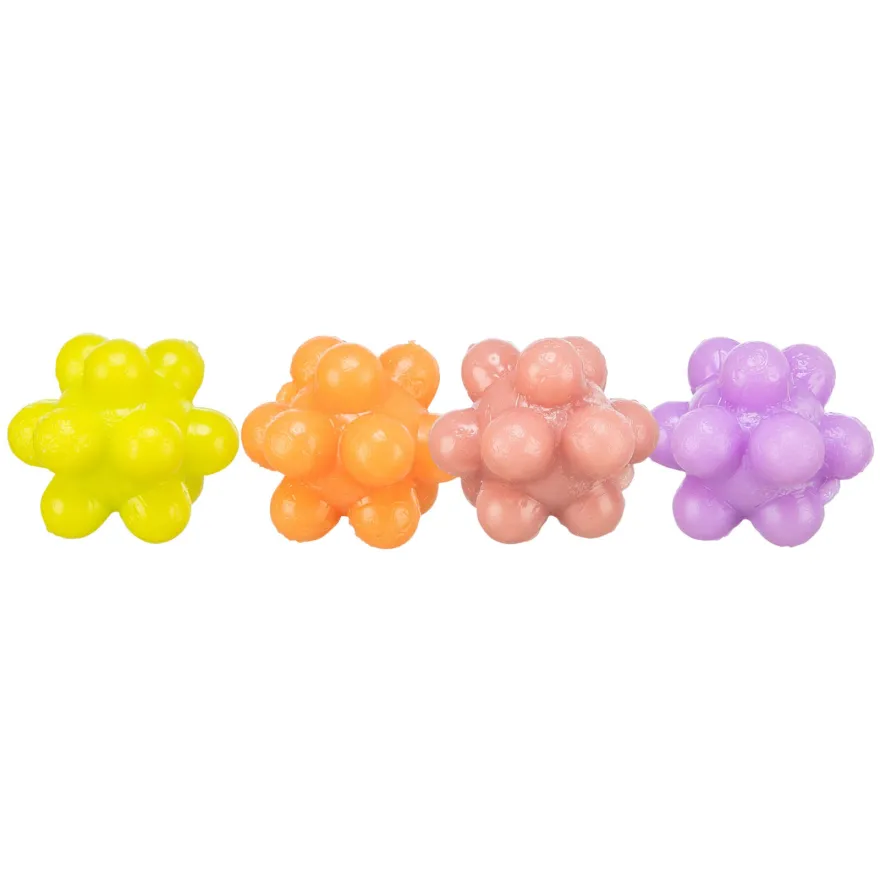 Іграшки для котів Trixie Balls with Bumps Набір м'ячиків бугристих (гума) 4 шт 3,5 см
