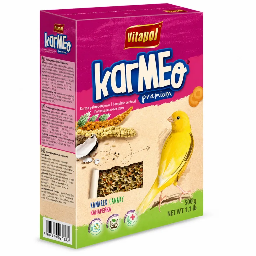 Корм для канарок Vitapol Karmeo Premium 500 г Корм для канарок Vitapol Karmeo Premium 500 г