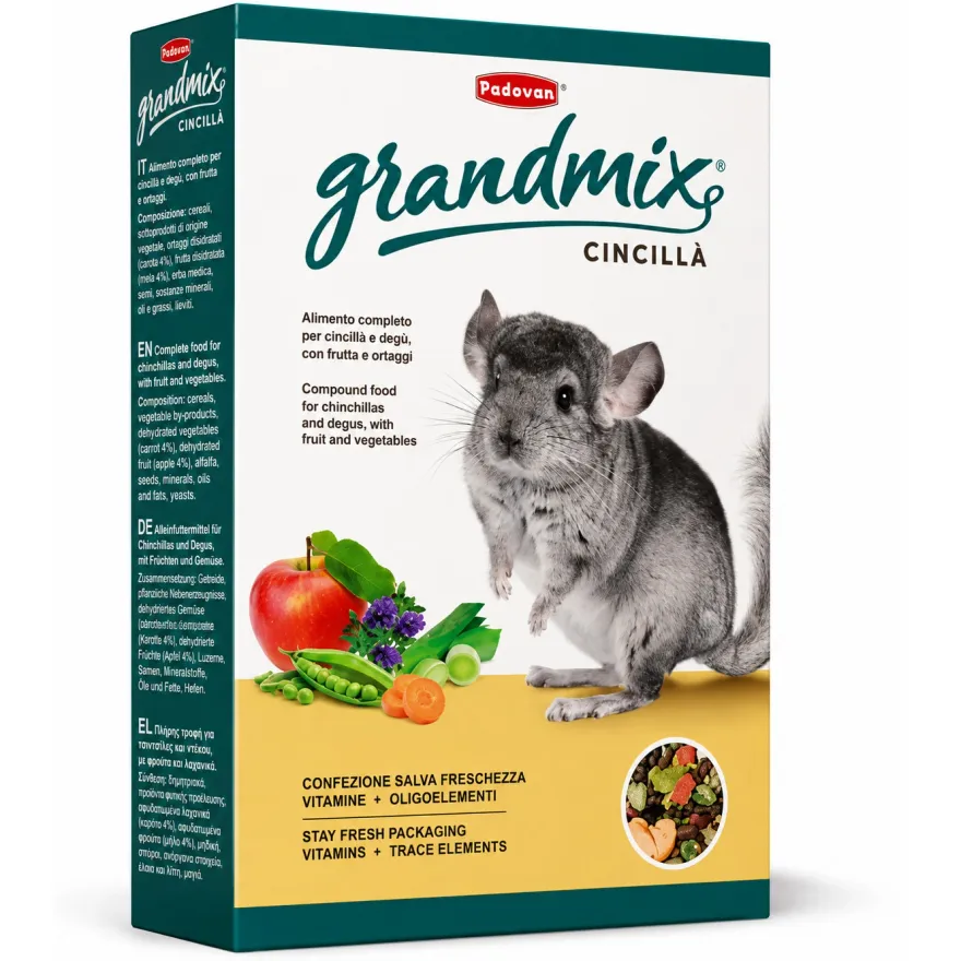 Корм для шиншил і дегу Padovan Grandmix Cincilla 850 г