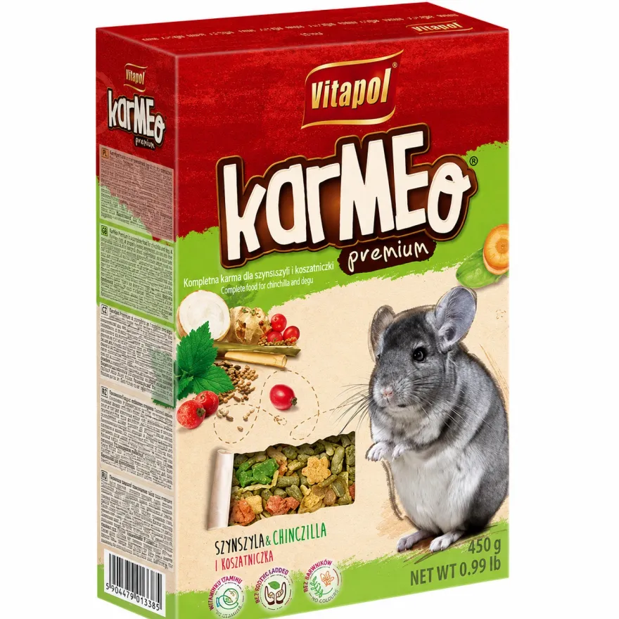 Корм для шиншил Vitapol Karmeo Premium 450 г Корм для шиншил Vitapol Karmeo Premium 450 г