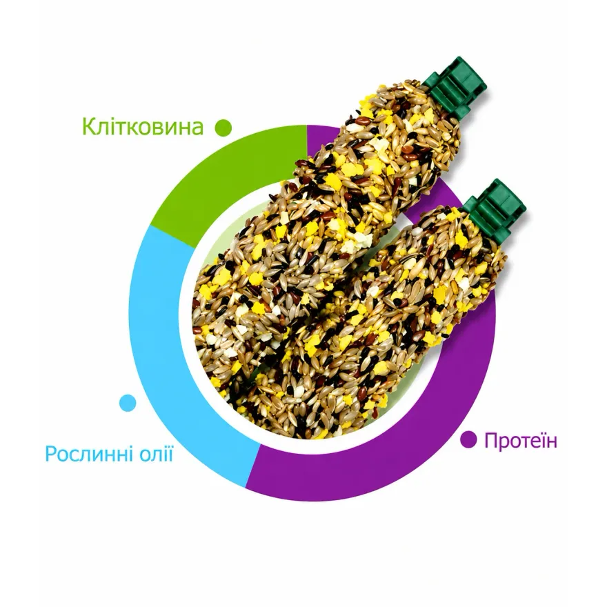 Ласощі для канарок Padovan Stix Sweet Canarini Палички з медом та яйцями 2 шт 80 г