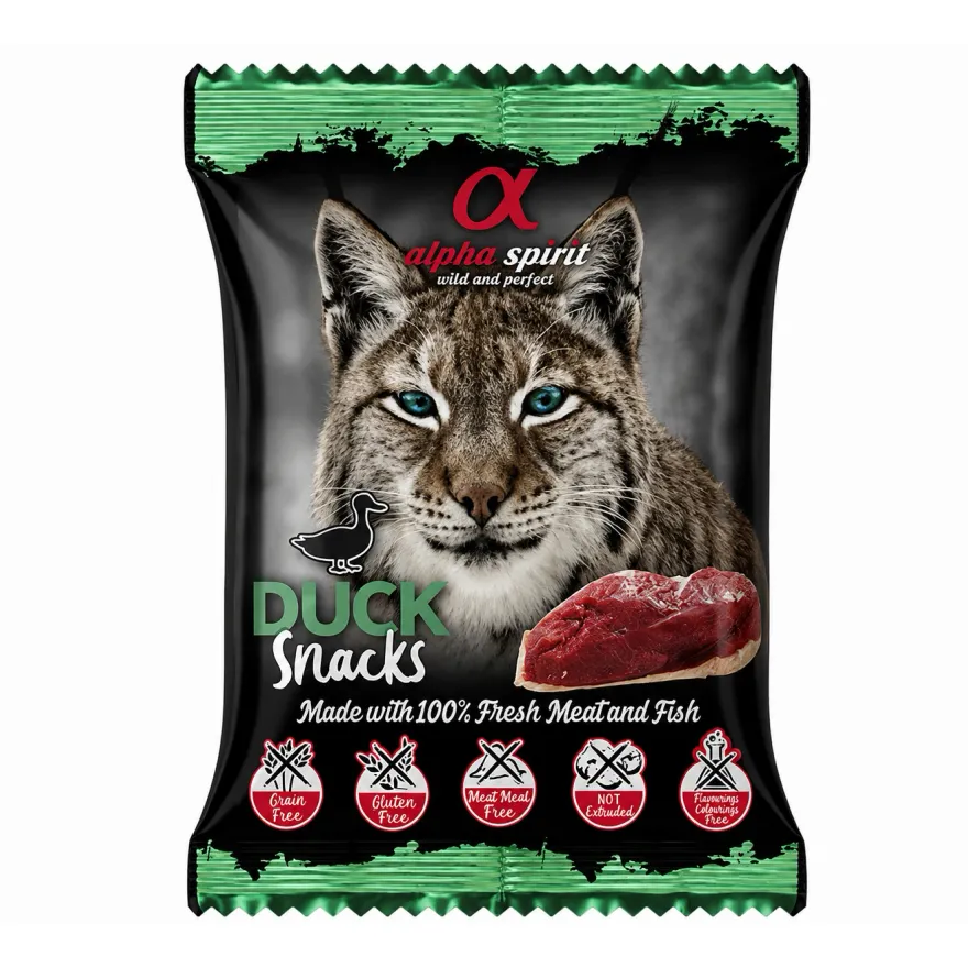 Ласощі для котів Alpha Spirit Cat Dack Snacks Снеки з качкою 50 г
