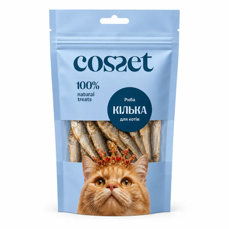 Ласощі для котів Cosset Ліофілізовані кільки 30г