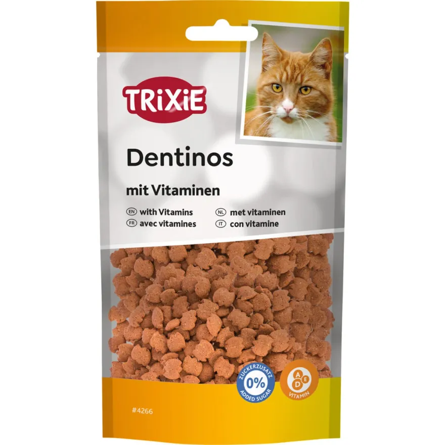Ласощі для котів Trixie Dentinos with Vitamins Хрусткі снеки з вітамінами 50 г