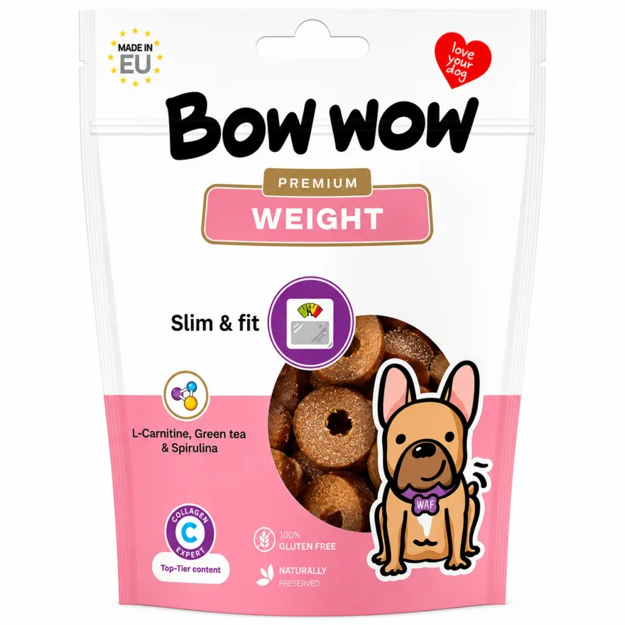 Ласощі для собак Bow Wow Weight Снеки для підтримки контролю ваги 60 г Ласощі для собак Bow Wow Weight Снеки для підтримки контролю ваги 60 г