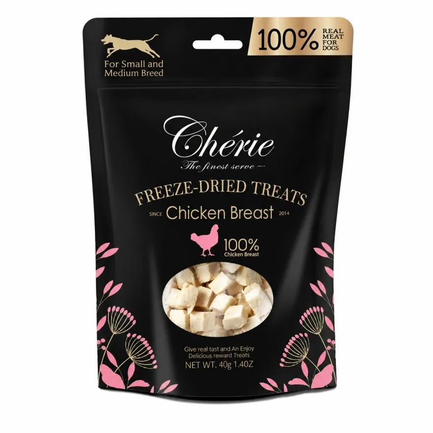 Ласощі для собак Cherie Dog Freeze-Dried Treats Chicken Breast Сублімована курка 40 г