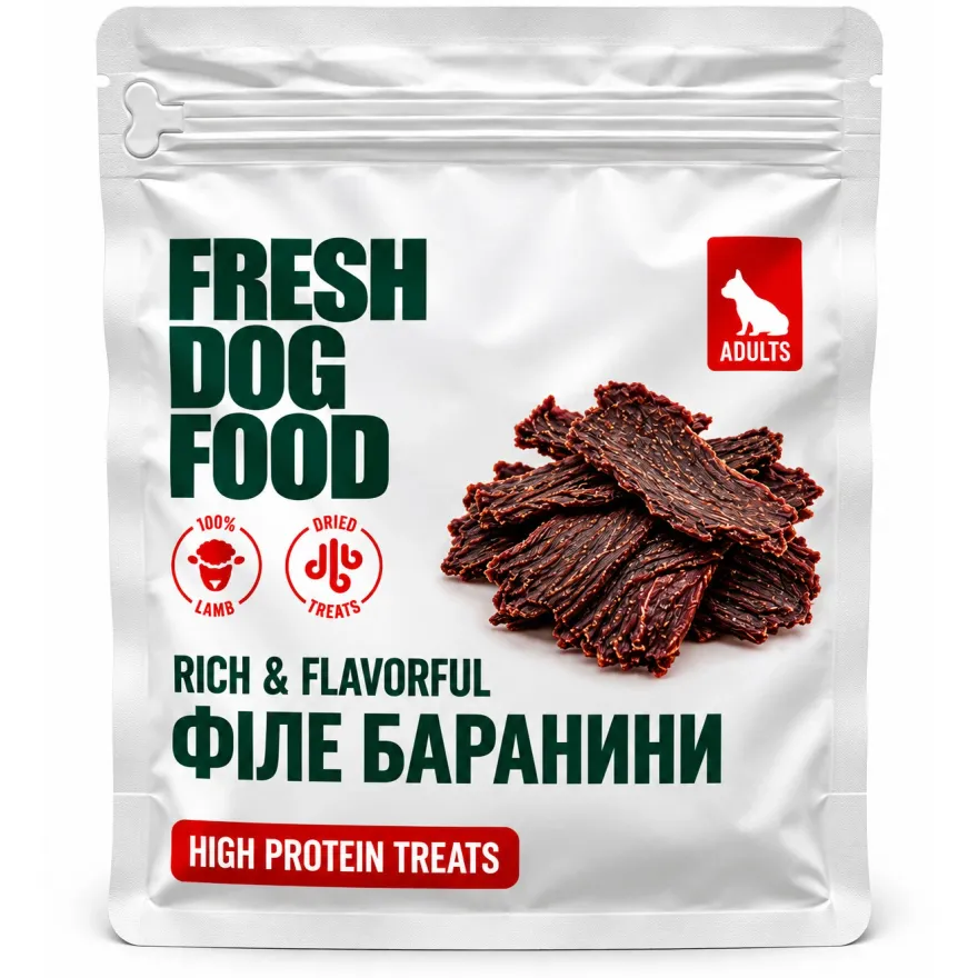 Ласощі для собак Fresh Dog Food Філе баранини 70 г