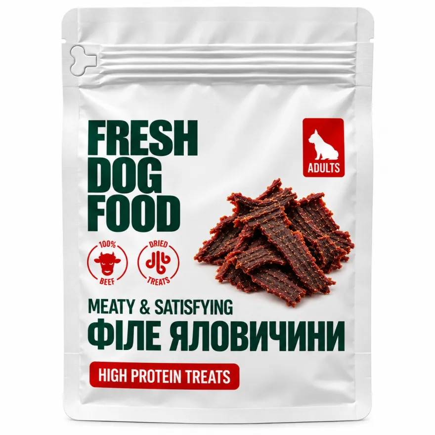 Ласощі для собак Fresh Dog Food Філе яловичини 120 г