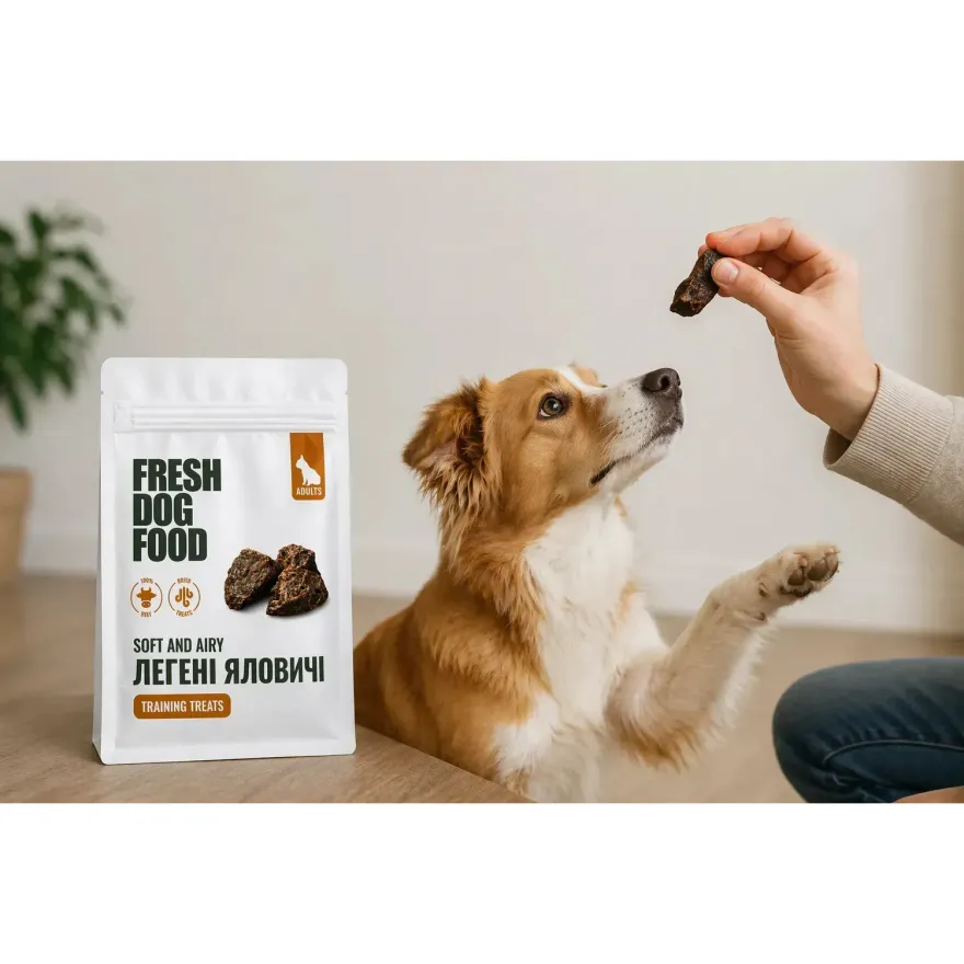 Ласощі для собак Fresh Dog Food Легені яловичі 15 г