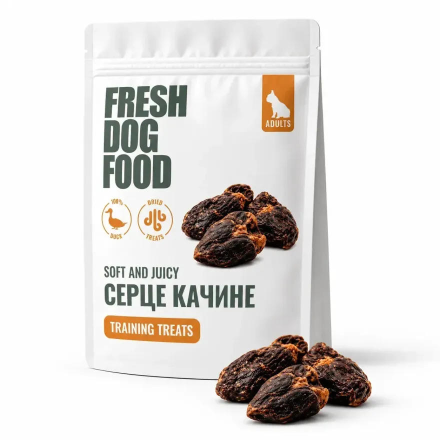 Ласощі для собак Fresh Dog Food Серце качине 250 г Ласощі для собак Fresh Dog Food Серце качине 250 г