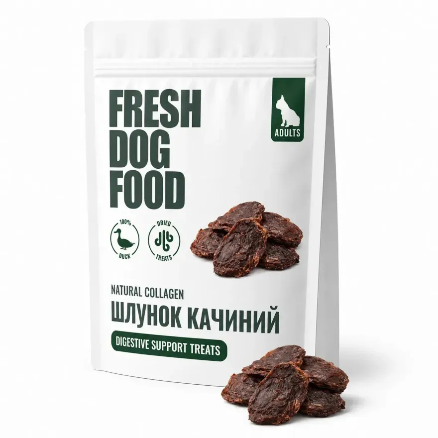 Лакомства для собак Fresh Dog Food Желудок утиный 250 г
