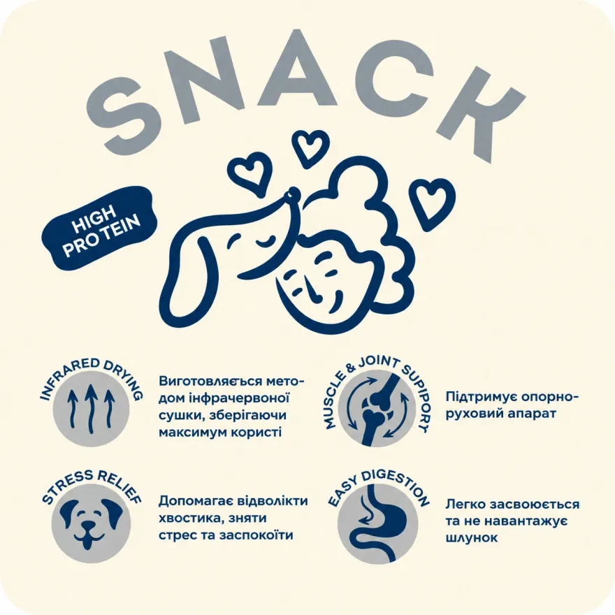 Ласощі для собак Home Food Вим'я яловиче 80 г