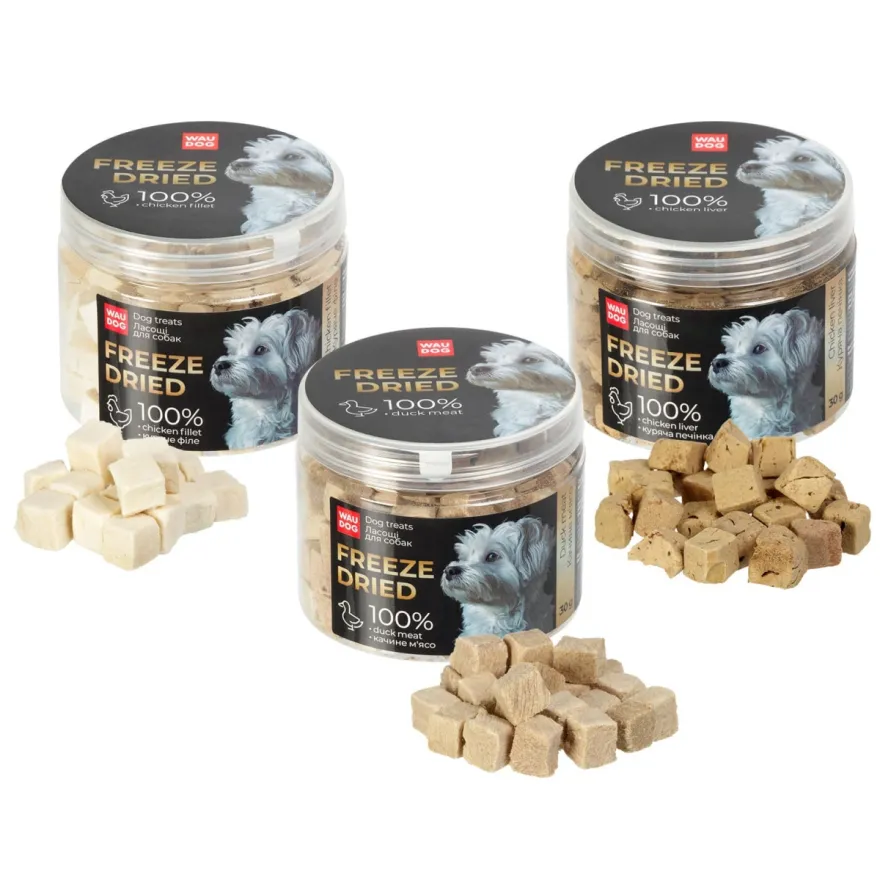 Ласощі для собак WAUDOG Treats Freeze dried Chicken Liver Куряча печінка 30 г