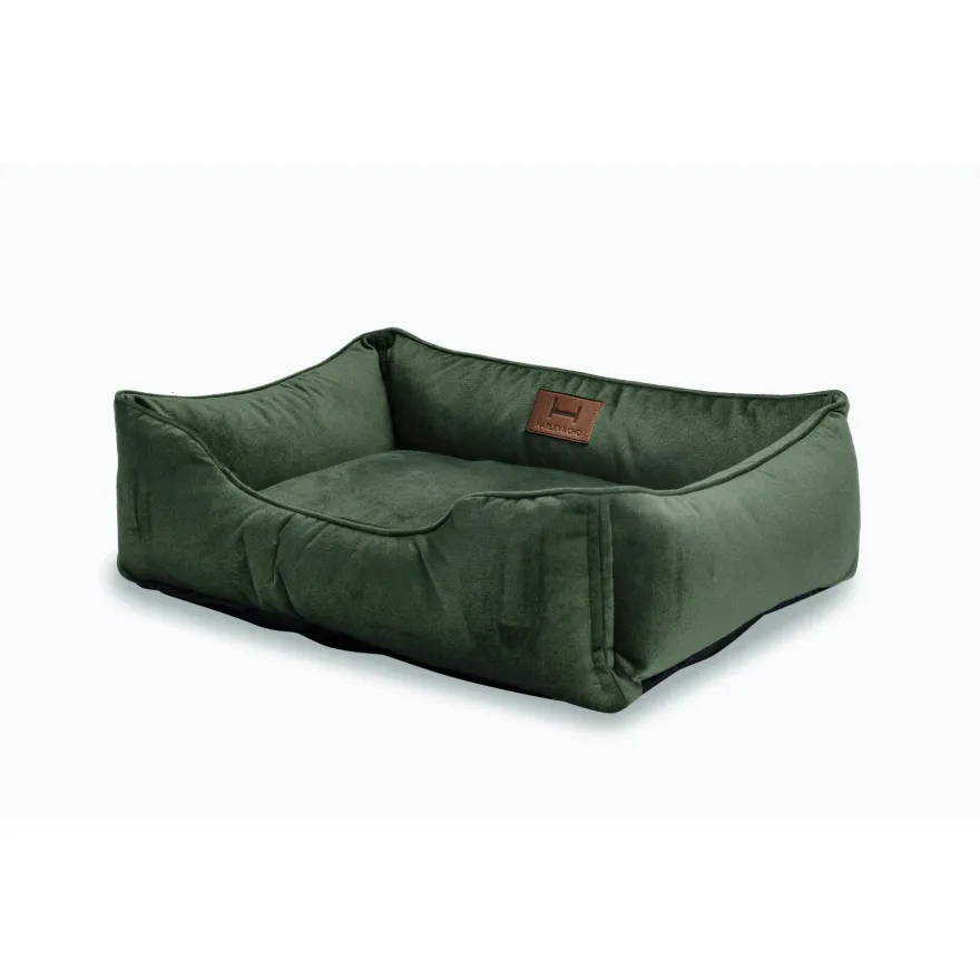 Лежак Harley&Cho Dreamer велюр Green M зелений 70*50 см