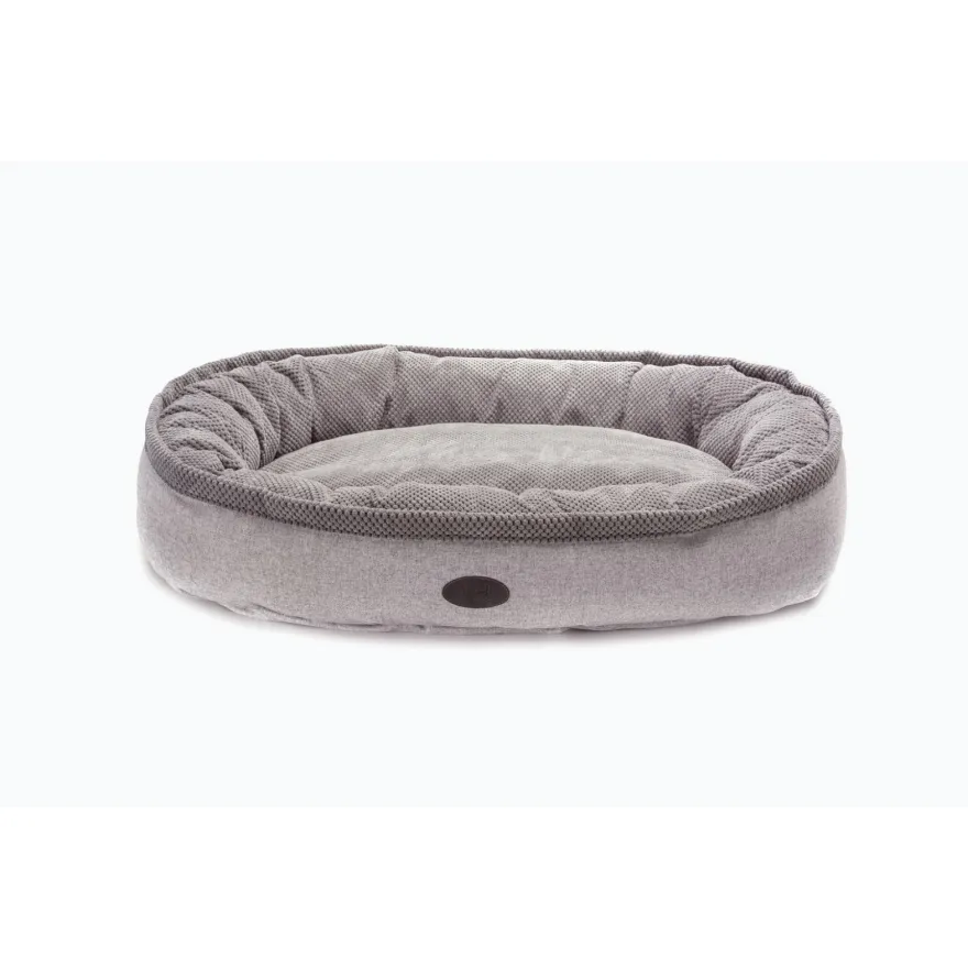 Лежак овальний Harley&Cho Donut Soft Touch Gray L сірий 90*70 см Лежак овальний Harley&Cho Donut Soft Touch Gray L сірий 90*70 см