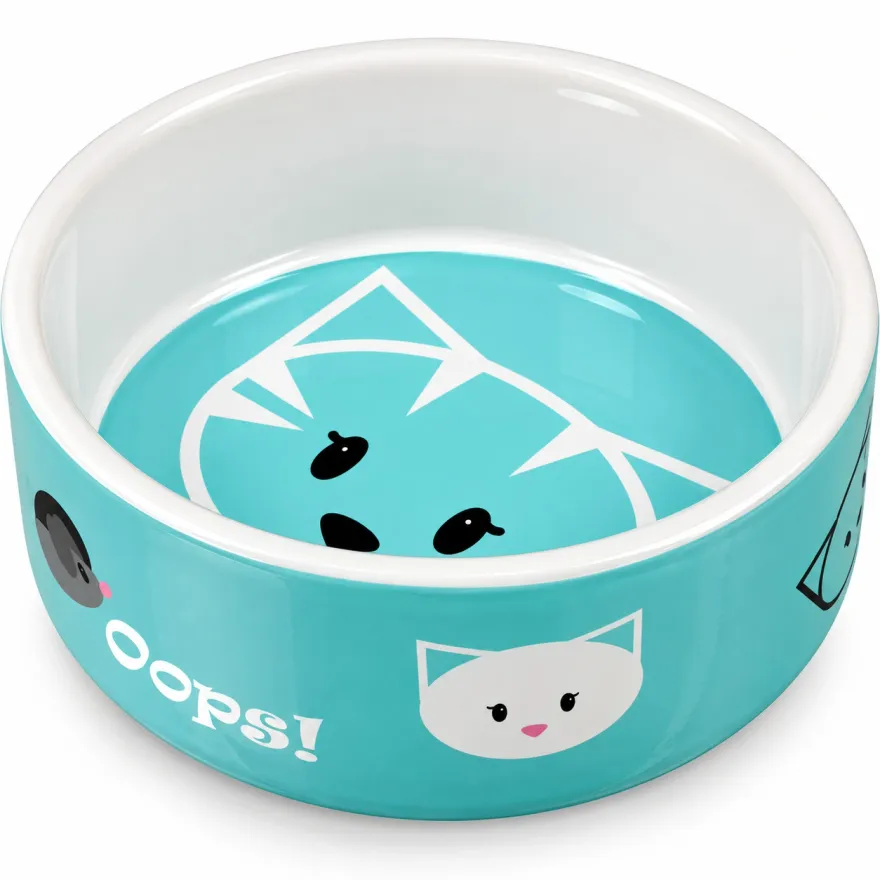 Миска для котів Trixie Mimi керамічна м'ятна 300 мл