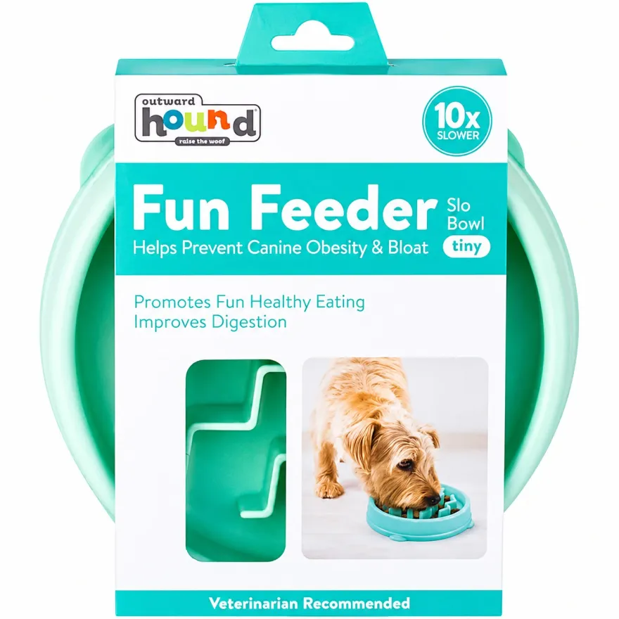 Миска-лабиринт для собак Outward Hound Fun Feeder Wave малая мятная