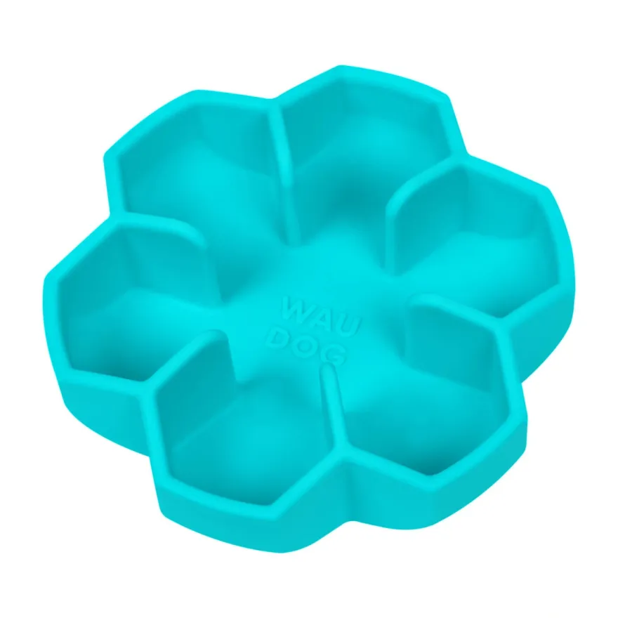 Миска для повільного харчування WAUDOG Silicone блакитна 750 мл
