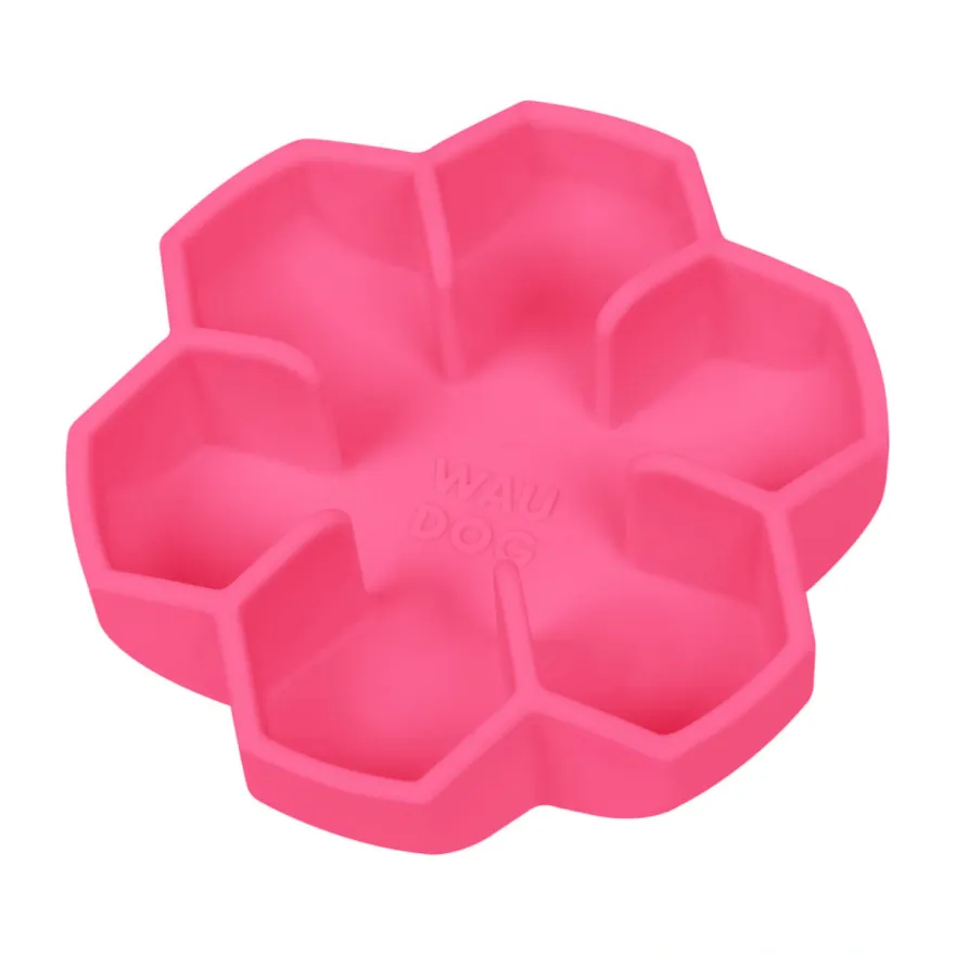 Миска для повільного харчування WAUDOG Silicone рожева 750 мл