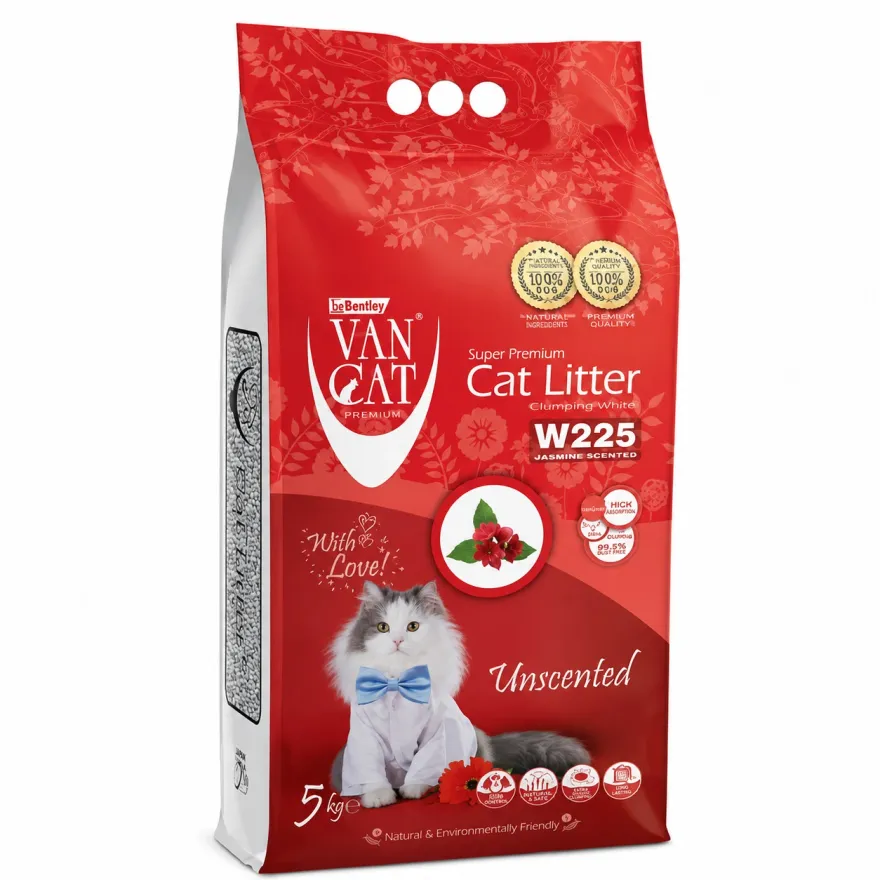 Наповнювач бентонітовий VanCat Unscented без аромату 5 кг