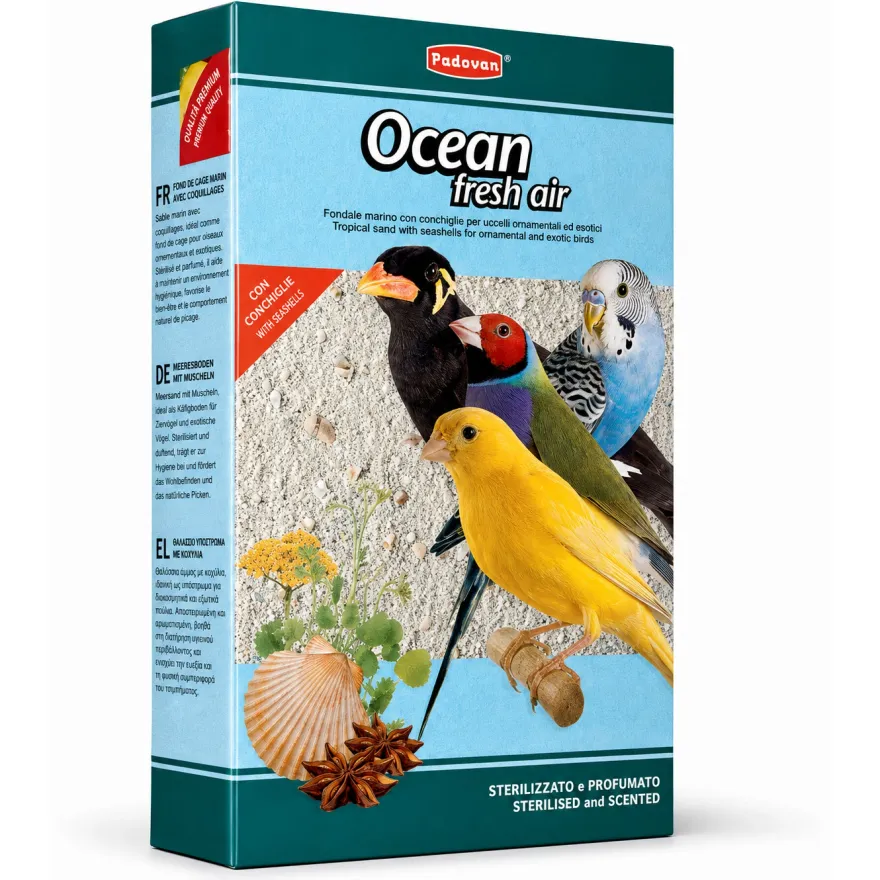 Наповнювач (пісок) для птахів Padovan Ocean fresh air 1 кг