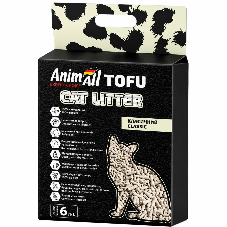 Наповнювач соєвий AnimAll Tofu класичний 6 л