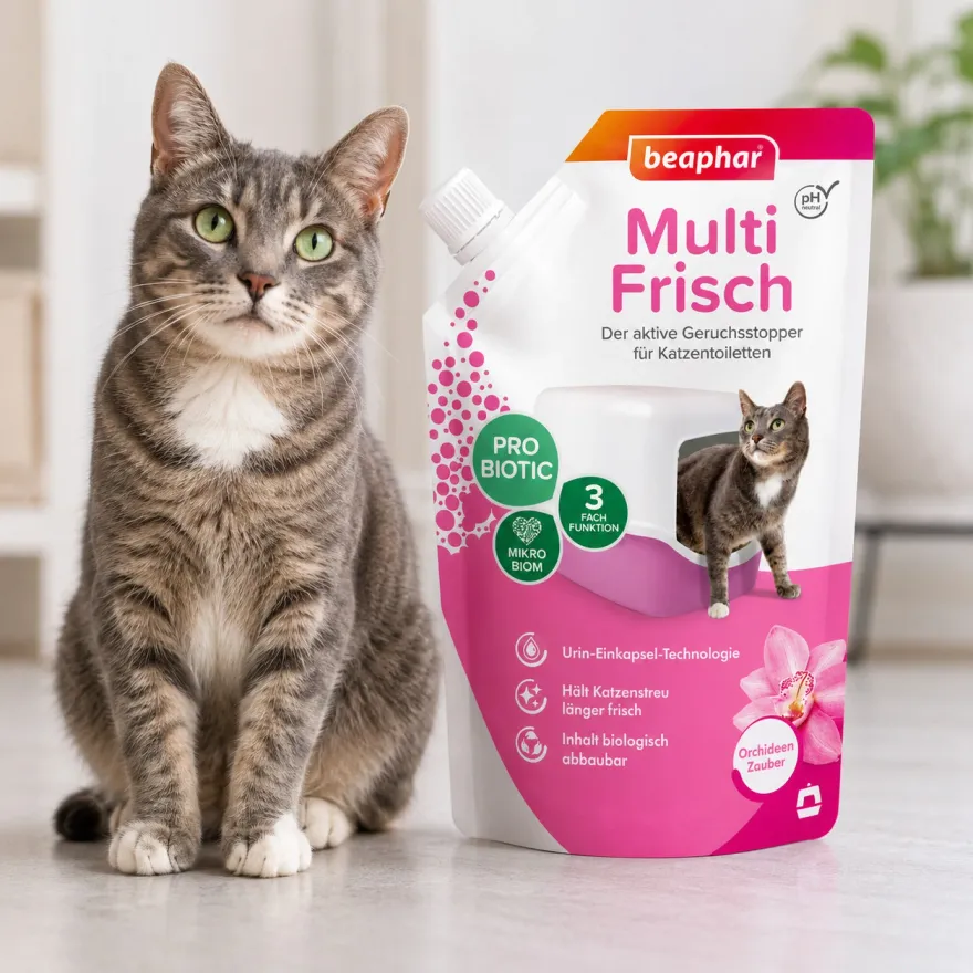 Нейтралізатор запаху для котячих туалетів Beaphar Multi Frisch з ароматом орхідеї 400 г
