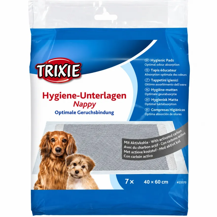 Пелюшки Trixie з активованим вугіллям для цуценят та дорослих собак 60*40 см 7 шт