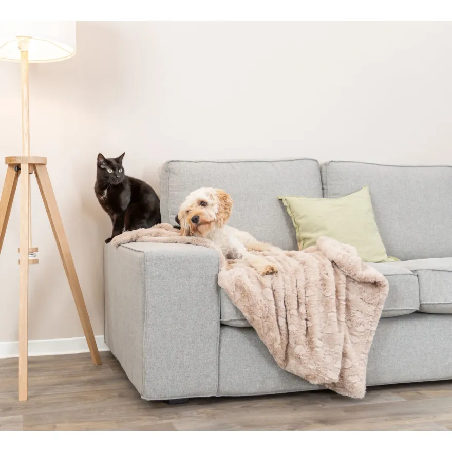 Плед для котів і собак Trixie Cosy плюш, бежевий 70*50 см
