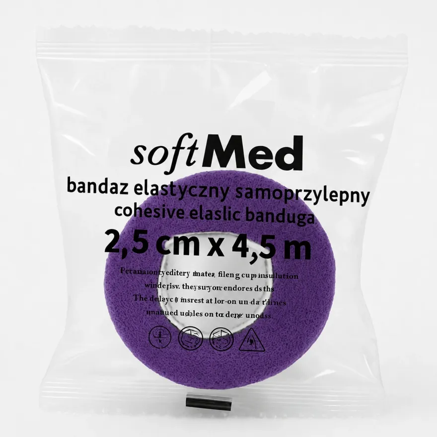 Пов'язка фіксувальна Soft Med 2,5 см * 4,5 м