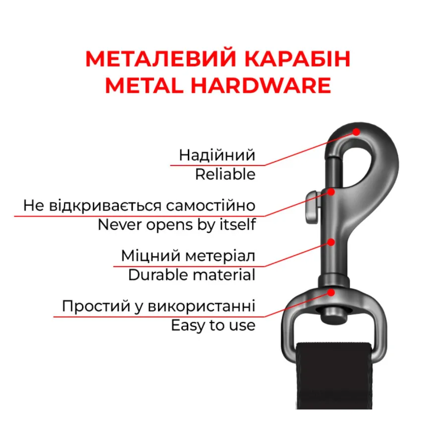 Повідець для собак WAUDOG Nylon "Етно синій" нейлоновий M 2*122 см