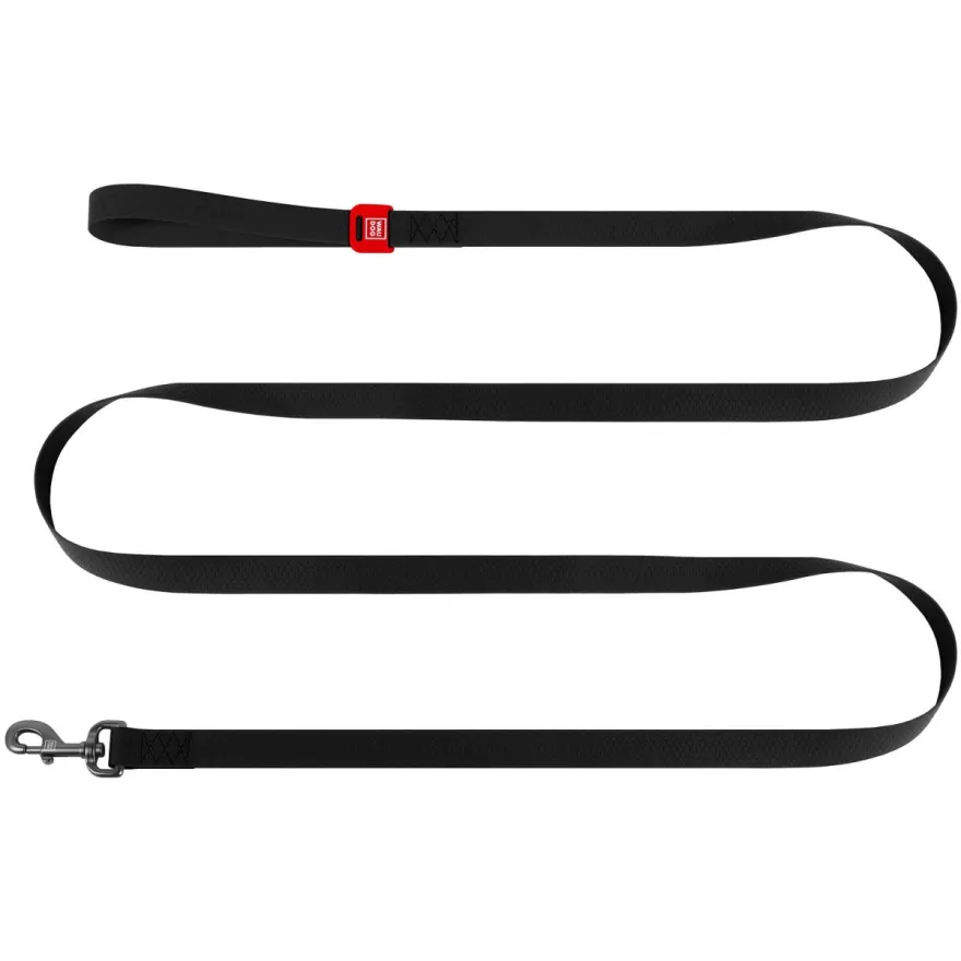 Повідець для собак WAUDOG Waterproof Collartex M 2*183 см чорний