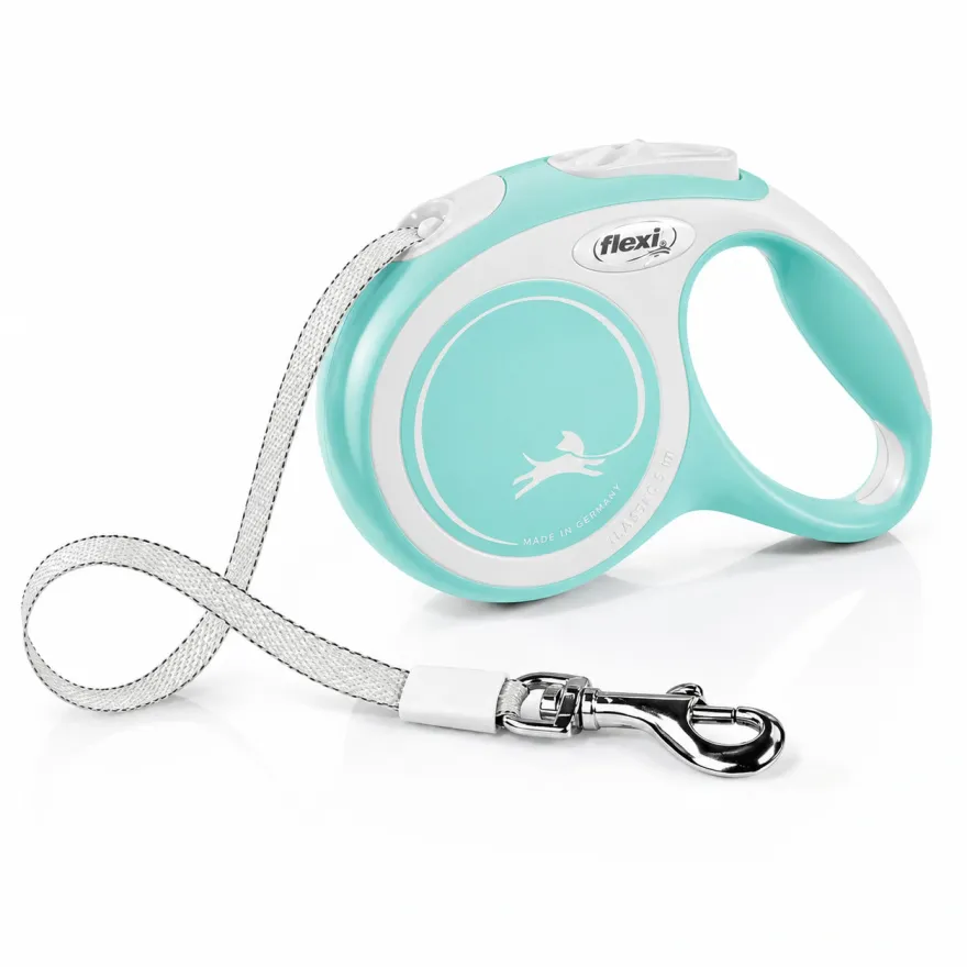 Повідець-рулетка Flexi New Comfort XS для собак вагою до 12 кг стрічка 3 м блакитна