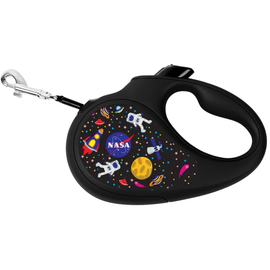 Повідець-рулетка WAUDOG R-leash "NASA" XS для собак вагою до 12 кг стрічка 3 м