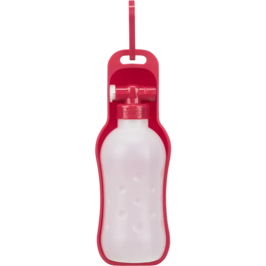 Поїлка дорожня Trixie Bottle with Bowl розкладна з мискою червона  250 мл