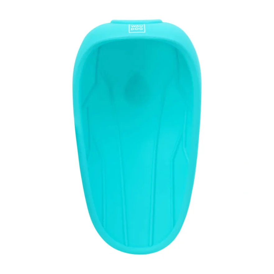Поїлка-насадка на пляшку WAUDOG Silicone блакитна 165х90 мм