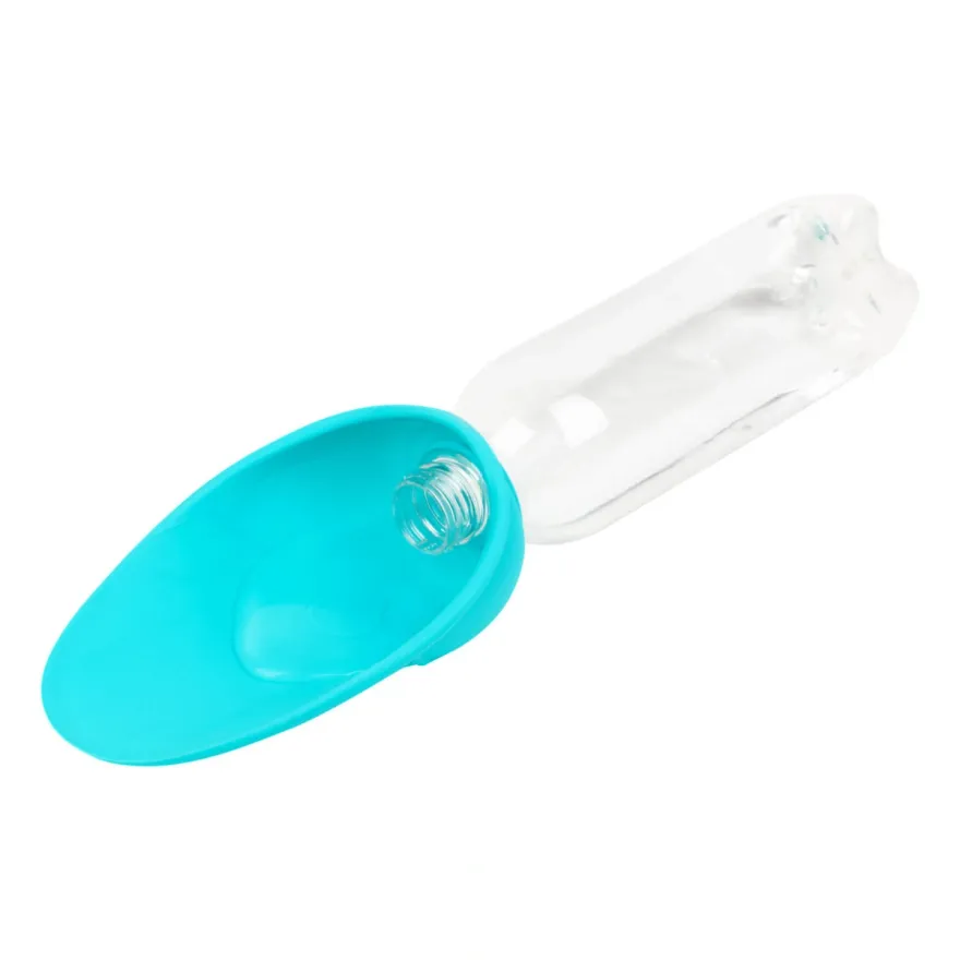 Поїлка-насадка на пляшку WAUDOG Silicone блакитна 165х90 мм